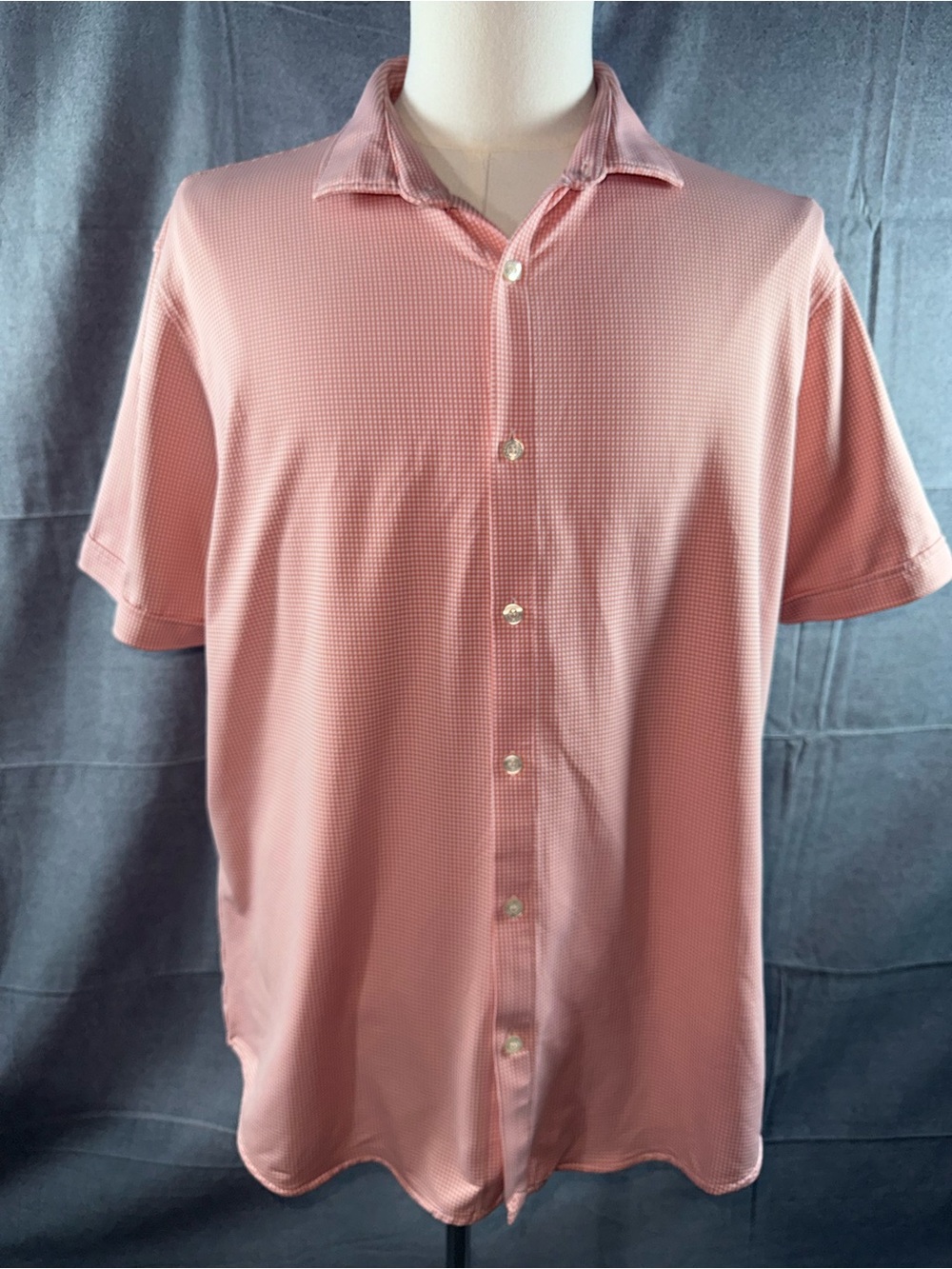 2915-Murano Short Sleeve Button-Down Shirt in Dusty Pink